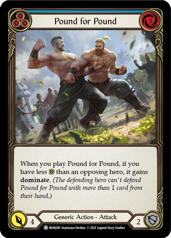 Pound for Pound card image, pitch 3