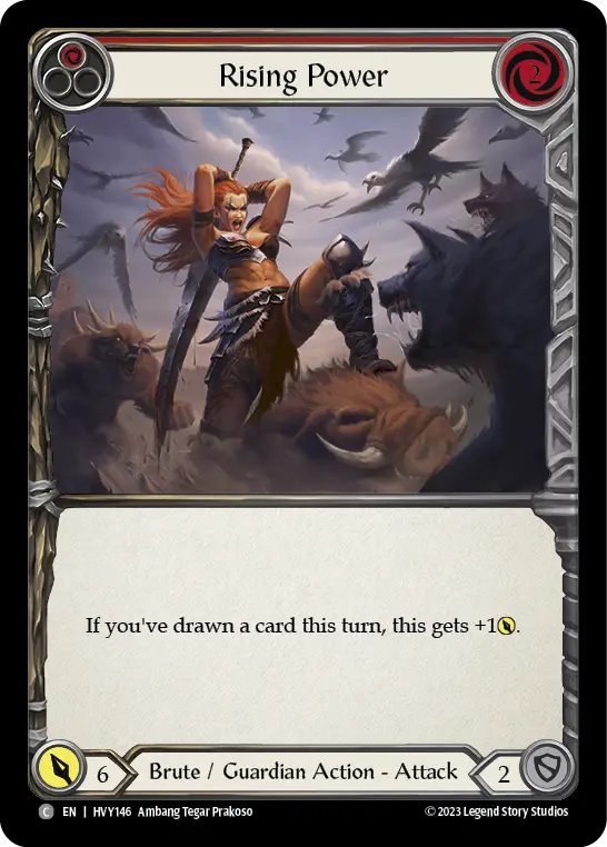 Rising Power card image, pitch 1