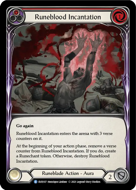 Runeblood Incantation card image, pitch 1