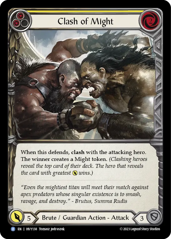Clash of Might card image, pitch 2