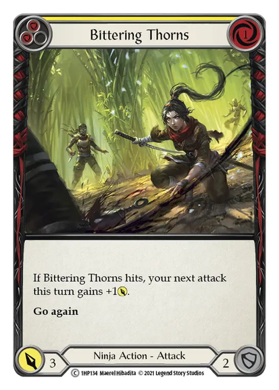 Bittering Thorns card image, pitch 2