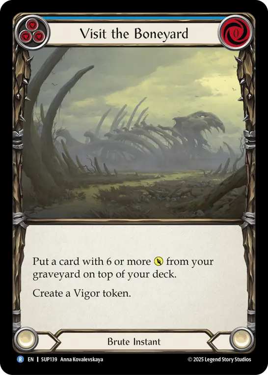 Visit the Boneyard card image, pitch 3