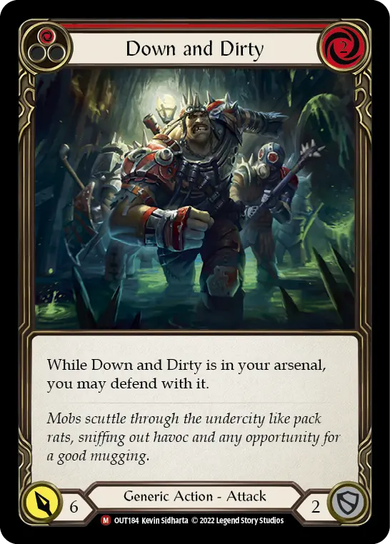Down and Dirty card image, pitch 1