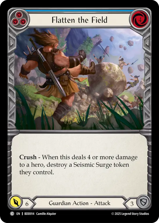Flatten the Field card image, pitch 3