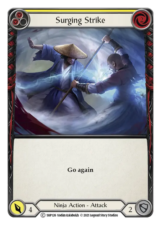 Surging Strike card image, pitch 2