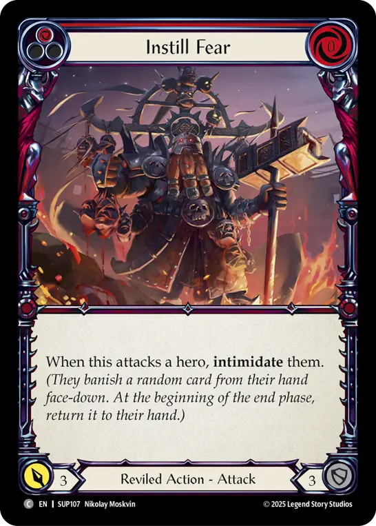 Instill Fear card image, pitch 1
