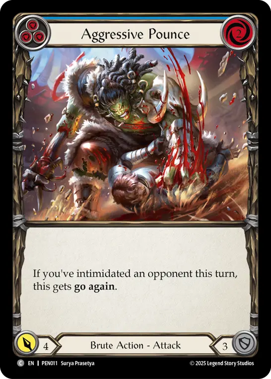 Aggressive Pounce card image, pitch 3