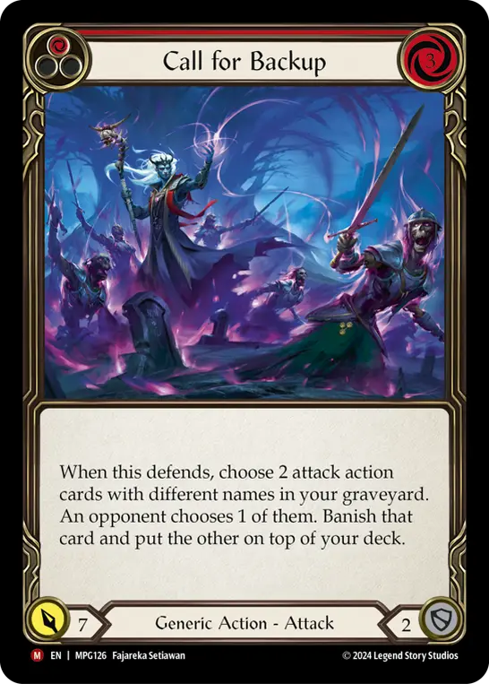 Call for Backup card image, pitch 1