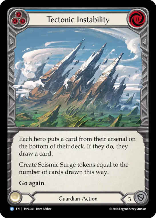 Tectonic Instability card image, pitch 3