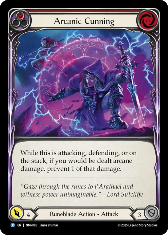 Arcanic Cunning card image, pitch 1