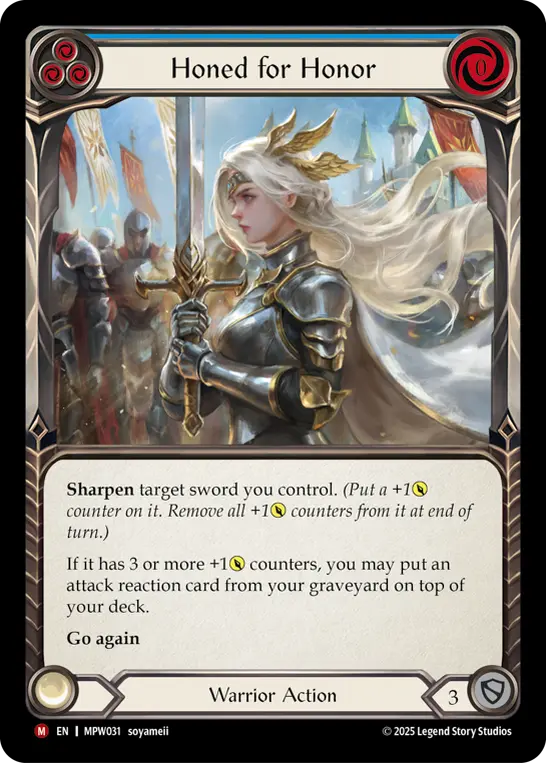 Honed for Honor card image, pitch 3