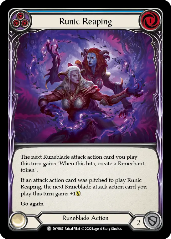 Runic Reaping card image, pitch 3