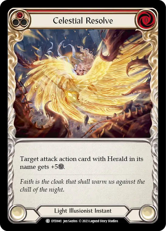 Celestial Resolve card image, pitch 1