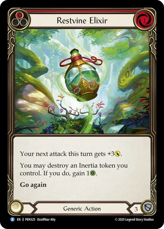 Restvine Elixir card image, pitch 1