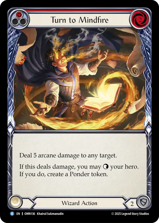 Turn to Mindfire card image, pitch 1