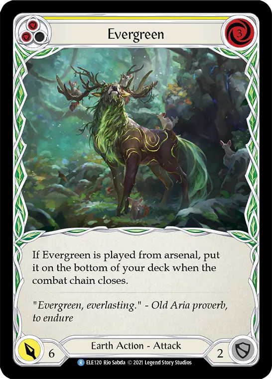 Evergreen card image, pitch 2