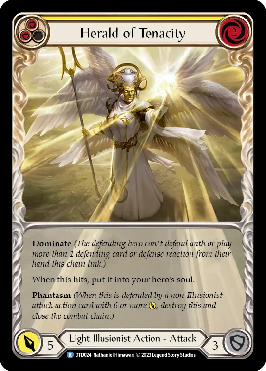 Herald of Tenacity card image, pitch 2