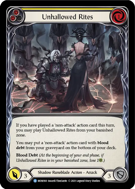 Unhallowed Rites card image, pitch 2