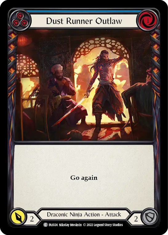 Dust Runner Outlaw card image, pitch 3