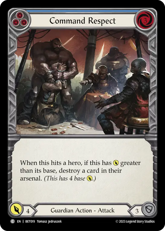 Command Respect card image, pitch 3