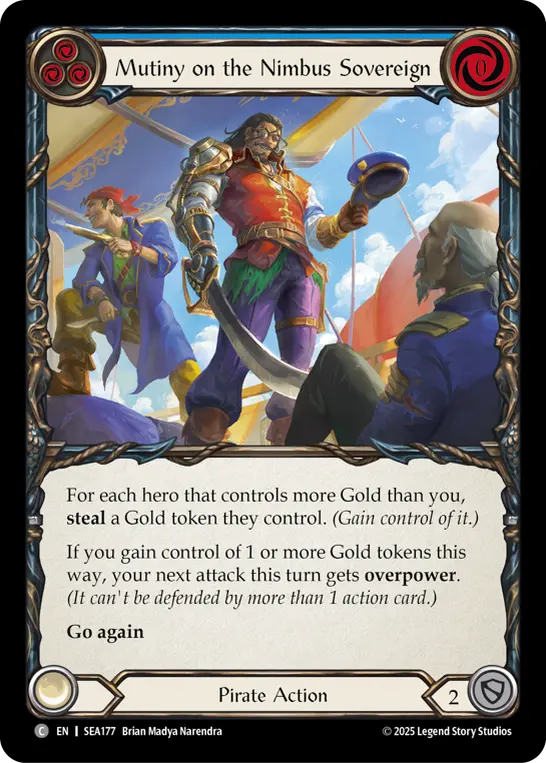 Mutiny on the Nimbus Sovereign card image, pitch 3
