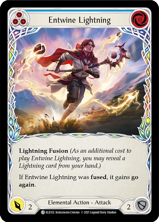 Entwine Lightning card image, pitch 3