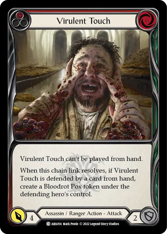 Virulent Touch card image, pitch 1