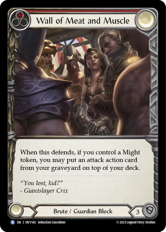Wall of Meat and Muscle card image, pitch 1