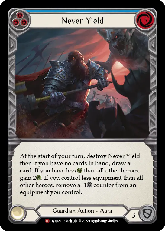 Never Yield card image, pitch 3