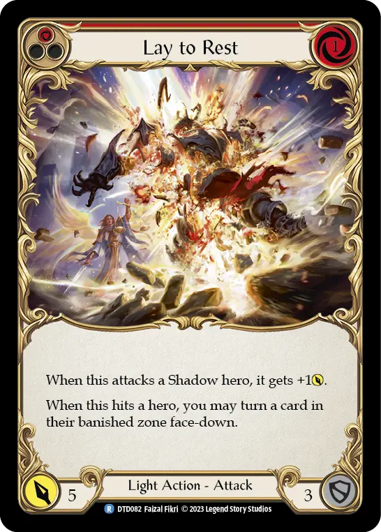 Lay to Rest card image, pitch 1