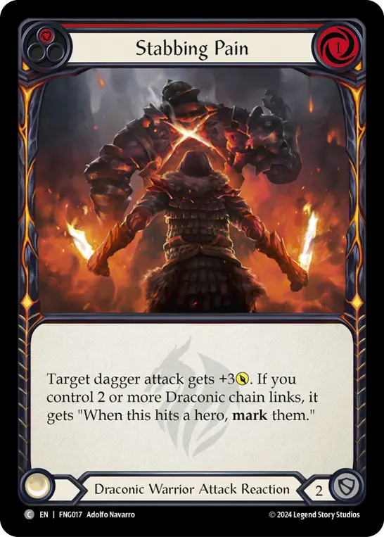 Stabbing Pain card image, pitch 1