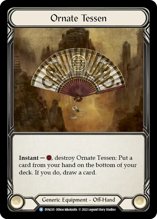 Ornate Tessen card image