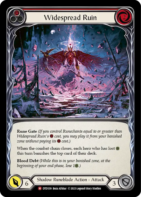 Widespread Ruin card image, pitch 1
