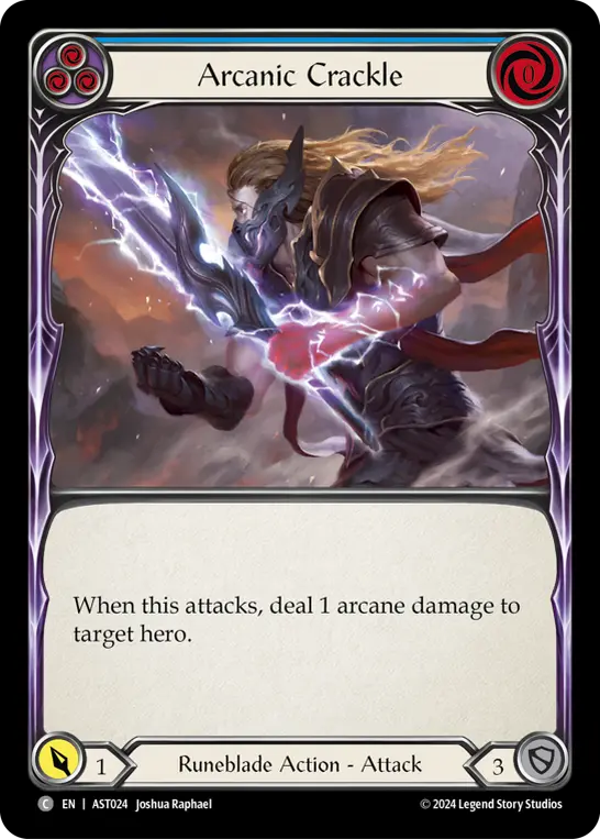 Arcanic Crackle card image, pitch 3