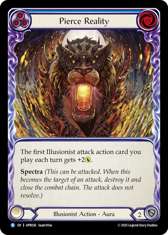 Pierce Reality card image, pitch 3