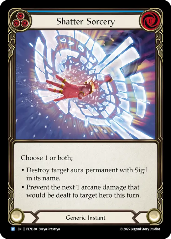 Shatter Sorcery card image, pitch 3