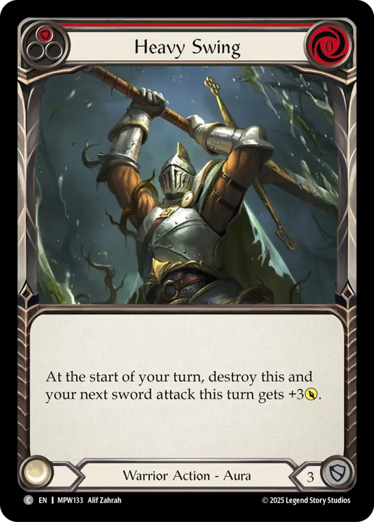 Heavy Swing card image, pitch 1