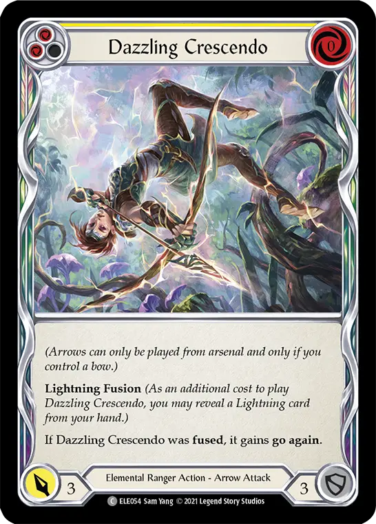 Dazzling Crescendo card image, pitch 2