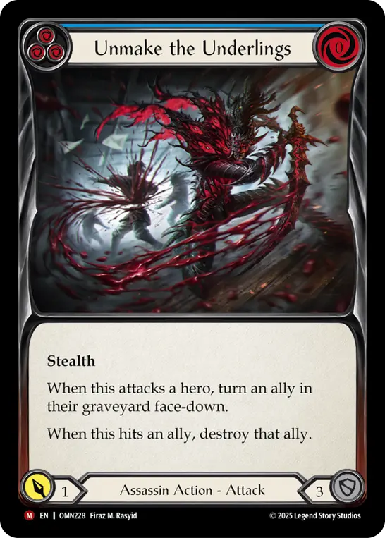Unmake the Underlings card image, pitch 3