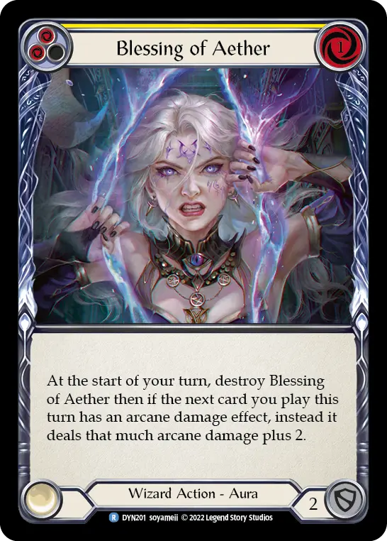 Blessing of Aether card image, pitch 2