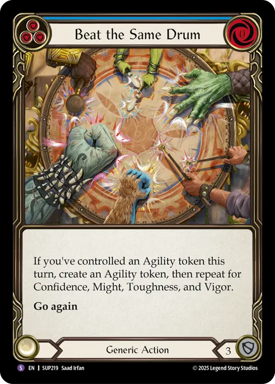 Beat the Same Drum card image, pitch 3