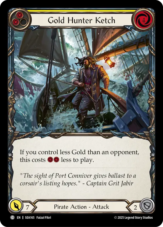 Gold Hunter Ketch card image, pitch 2