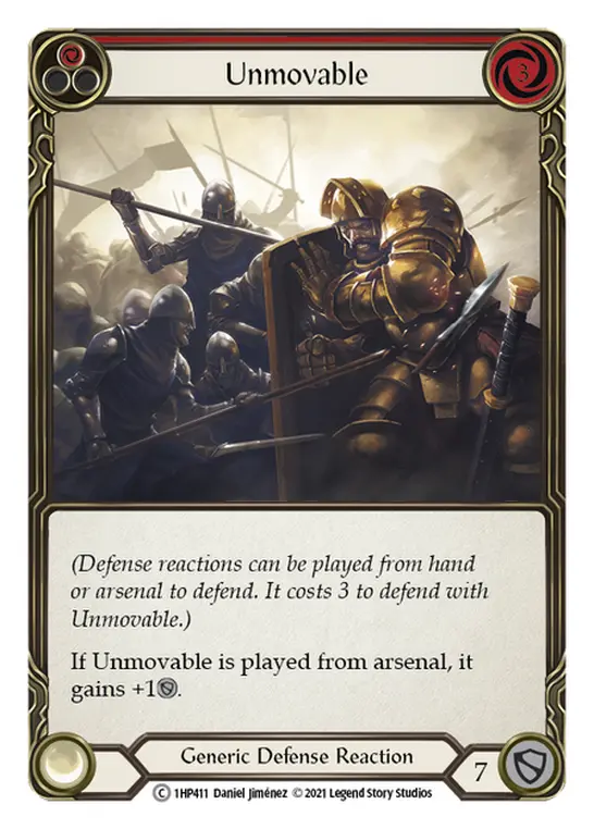 Unmovable card image, pitch 1