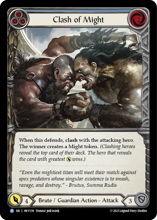 Clash of Might card image, pitch 3
