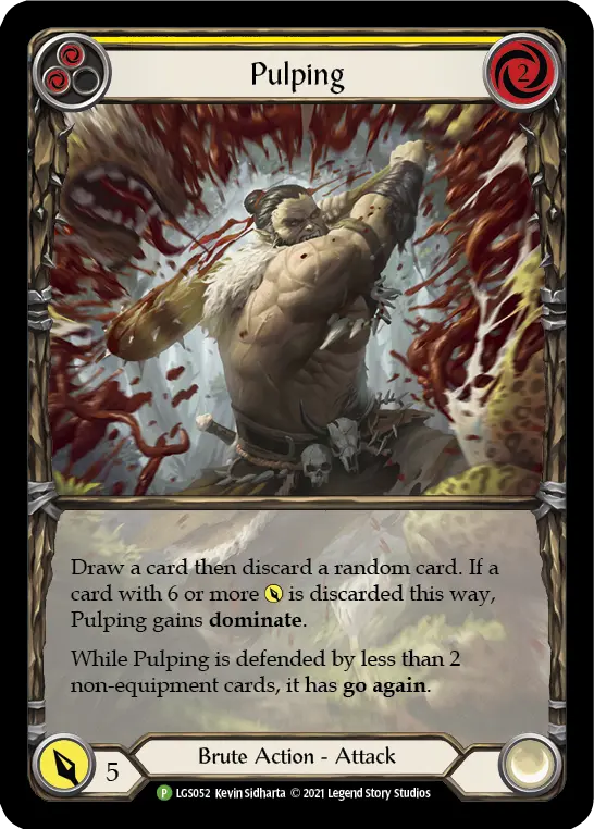 Pulping card image, pitch 2