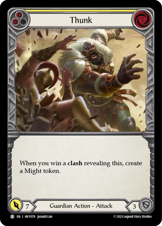 Thunk card image, pitch 2