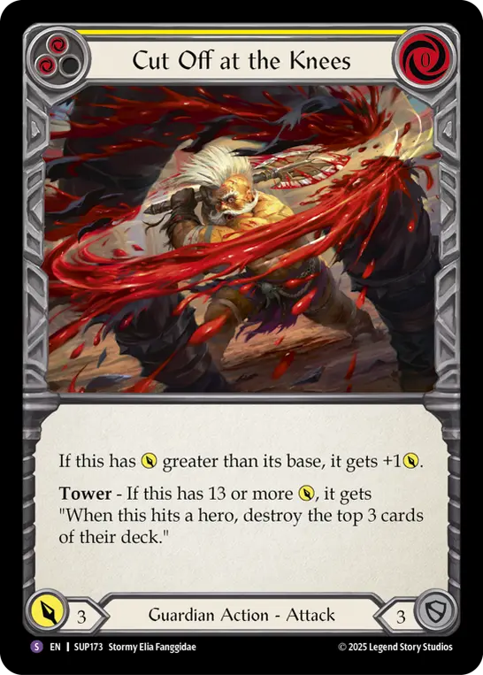 Cut Off at the Knees card image, pitch 2