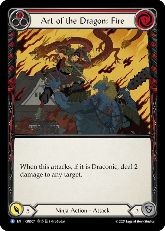 Art of the Dragon: Fire card image, pitch 1