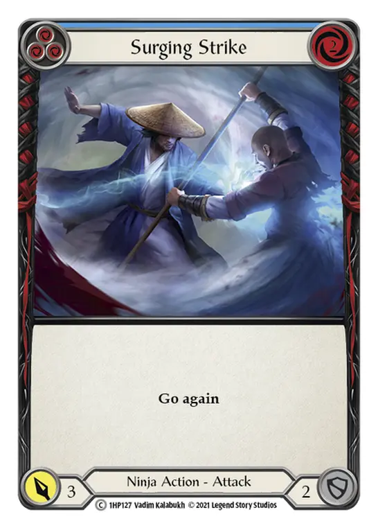 Surging Strike card image, pitch 3
