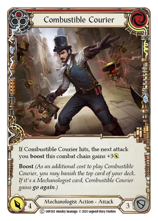 Combustible Courier card image, pitch 1